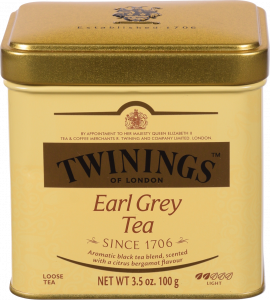 Чай Twinings 100 г з/б чорн. Ерл Грей (Англія) И623