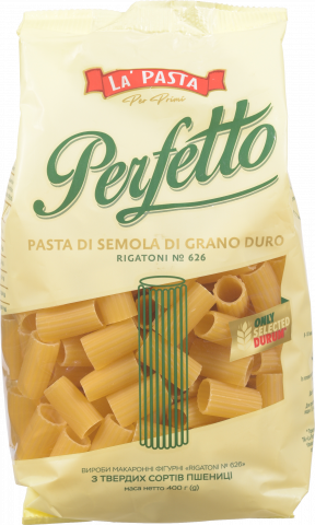 Макарони La Pasta Perfetto 400 г Рігатоні