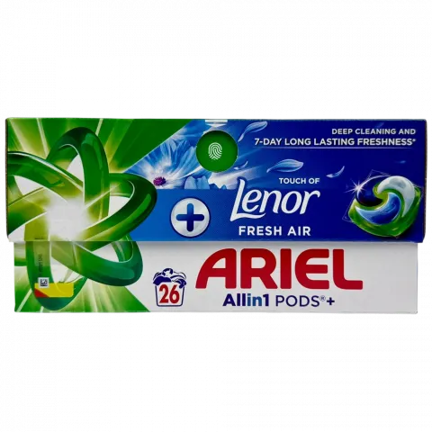 Гель д/прання Ariel авт. в розч. кап. З дотиком Lenor Свіже повітря 26 шт.