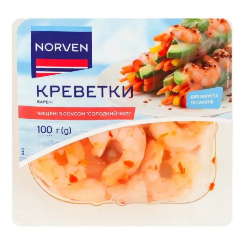 Креветка Norven 100 г варена чищена Солодкий Чилі