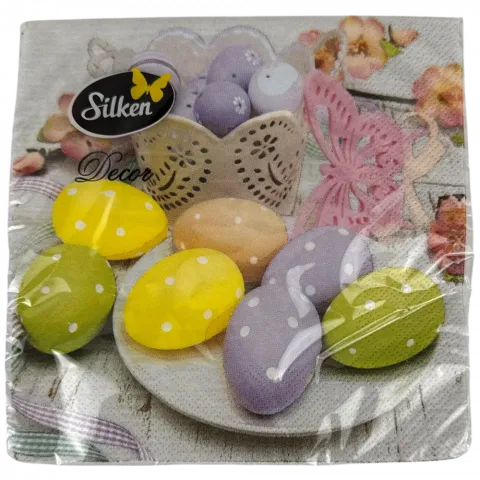 Серветки Silken 18 шт. 33х33 Пасхальні традиції 3 шар