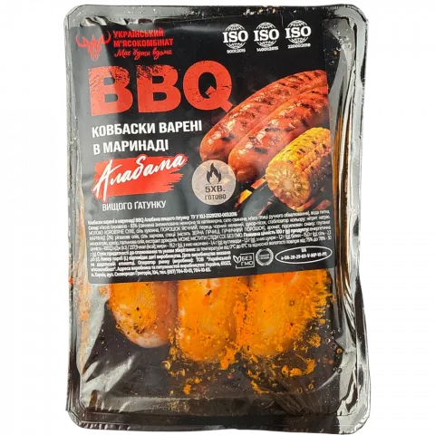 Ковбаски УМК BBQ Алабама вар. в маринаді в/ґ г/у ваг.