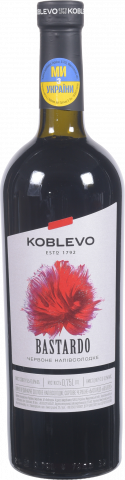 Вино Коблево Бастардо 0,75 л н/сол. червон.