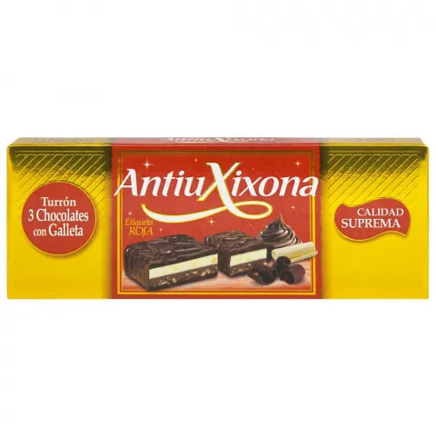 Туррон AntiuXixona праліне три шоколади 150г (Іспанія)