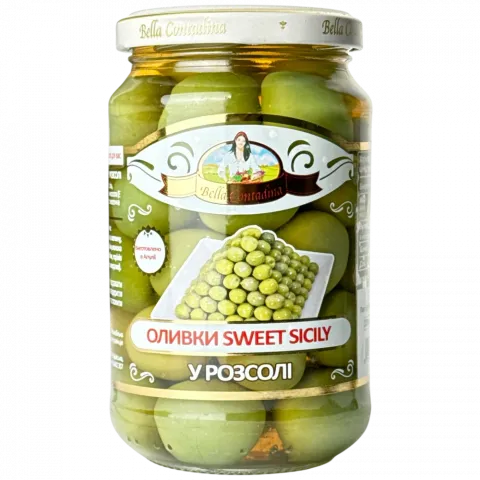 Оливки Bella Contadina Nochellara 370мл И879(Італія)