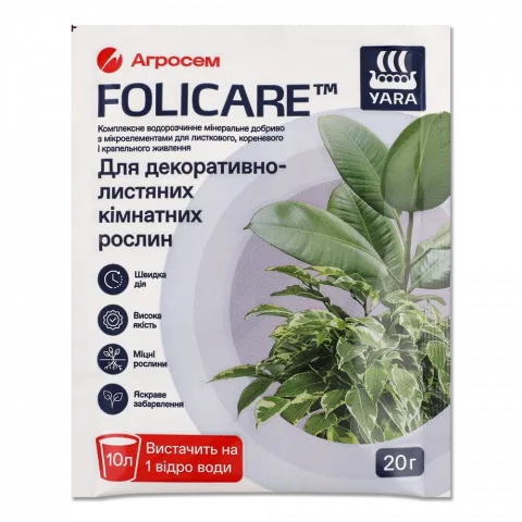 Добриво Folicare мін. водор. д/декор.-лист. кім.рос. 20г