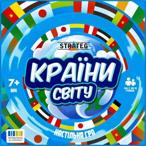 Настільна гра Strateg Країни світу 30952