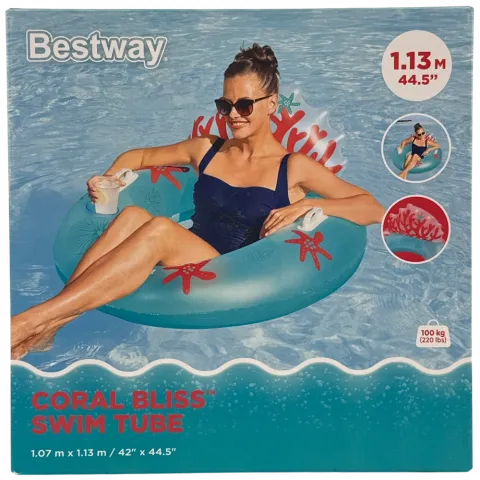 Бествей 43730 Круг д/плавання 107х113 м Coral Bliss