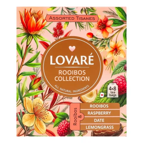 Чай Lovare 32 шт. Ройбуш Асорті