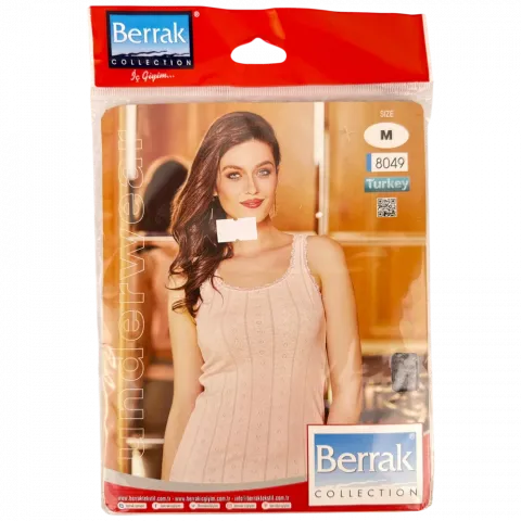 Майка жін. Berrak мереживо, бавовна, арт. 8049 сірий розм. M И874 (Туреччина)