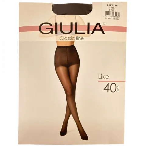 Колготи жін. Giulia Like 40 конверт Nero 6XXL