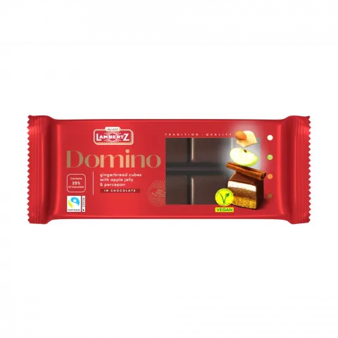 Цукерки Lambertz 125г Domino у тем. шок. И302 (Німеччина)