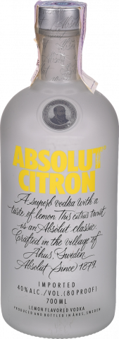 Горілка Absolut 0,7 л 40 Citron