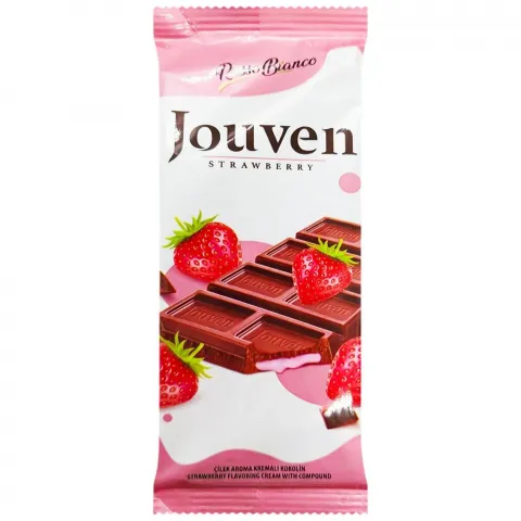 Шоколад Rosso Bianco 50 г Jouten Полуниця И052 (Тур)