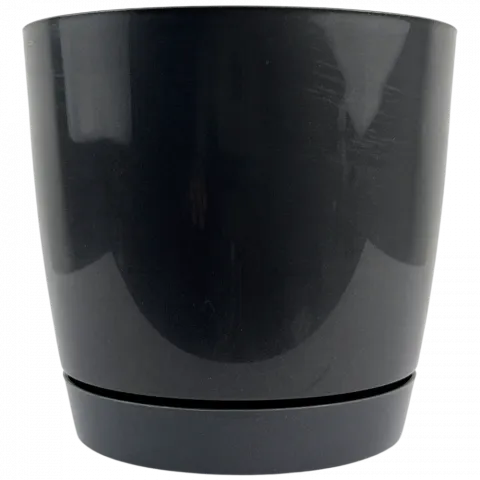 Горщик д/квітів PP Coubi RoundP 15,5 см графіт DUOP155-426U И579 (Польща)