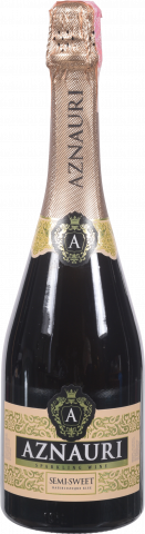 Вино ігристе Aznauri 0,75 л н/сол. біле