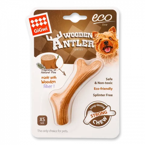 Іграшка д/собак GiGwi Wooden Antler Ріг жувальний XS