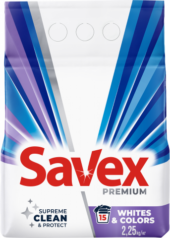 Порошок Savex 2,4/2,25 кг автомат 2в1 Parfum Lock Whites and Colors И065/879