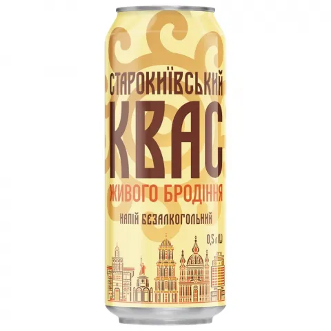 Квас Оболонь 0,5 л з/б Старокиївський