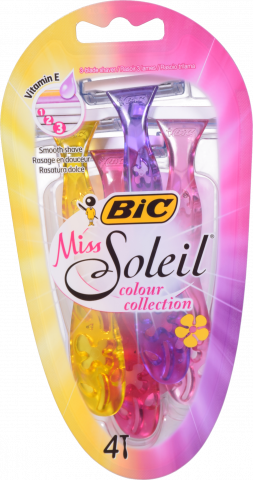 Станок дгоління BIC 4 шт. Міс Soleil кольор.