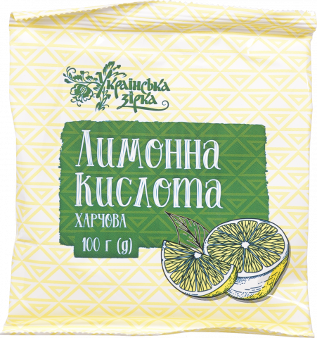 Лимонна кислота Українська зірка 100 г