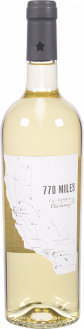 Вино 770 Miles Chardonnay 0,75 л сух. біле