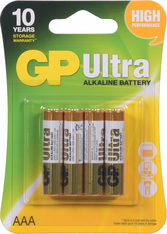 Бат GP LR03 Ultra уп. 4 шт.