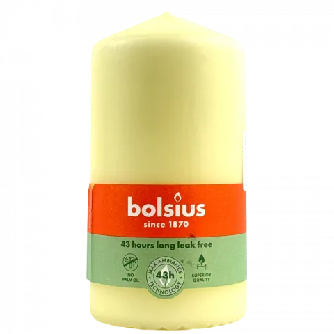 Свіча Bolsius 130/68 беж. 43 год. арт. 103615300305