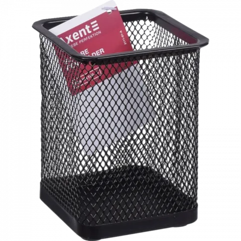 Підставка д/ручок квадратна 80х80х100 мм мет. чорна 2111-01-A