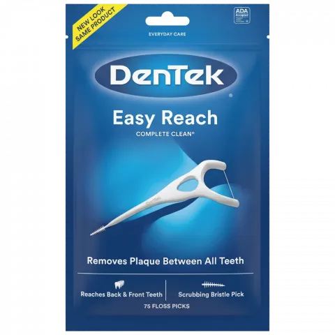 Флос-зубочистки DenTek 75 шт. Комплексне очищення Задні зуби