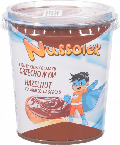 Паста Nussolek 400 г шоколадна з горіх. смаком (Польща)