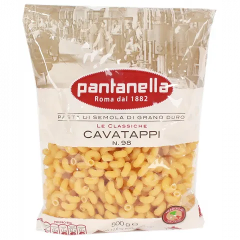 Макарони PANTANELLA 500 г 98 Каватаппі рифлені (Італія) крученные