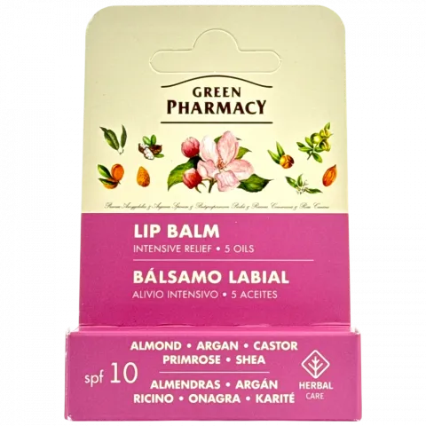 Бвльзам д/губ Green Pharmacy 3,6 г Пом`якшуючий на основі 5 олій