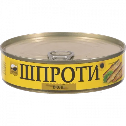 Шпроти Аквамир 160 г з/б в/о ключ