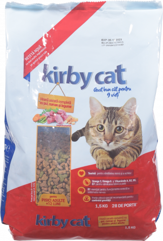 Корм д/котів Kirby Cat 1,5 кг з куркою, індичкою та овочами