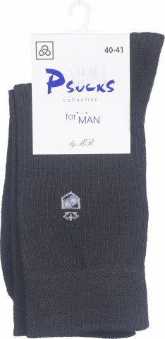 Шкарпетки чол. Лого Корона чорні 40-41р.