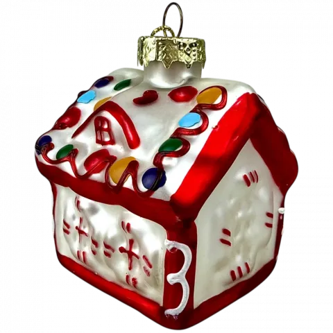 Прикраса ялинкова Будиночок, 65х65х80 мм ABT400920 И476 (КІН)