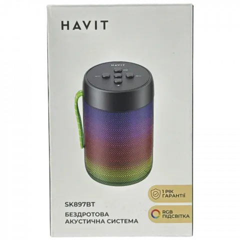 Колонка Havit HV-SK897BT 3W RGB портативна