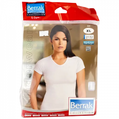 Футболка жіноча ТМ Berrak 2132 біла р XL И605 (Туреччина)