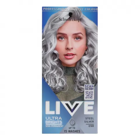 Фарба д/волосся Live Colour  XXL 98 Срібний металік