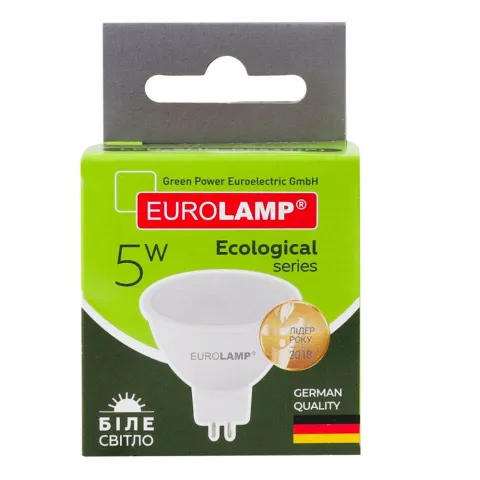 Лампа LED EuroLamp MR16 біла 5 Вт GU5.3