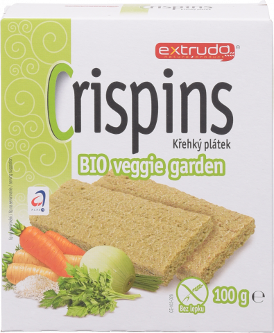 Хлібці Crispins 100 г з овочами Органічні