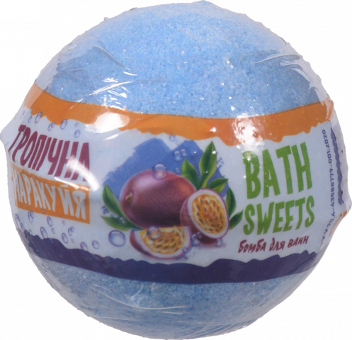 Бомбочка д/ванни Аква Шайн 100 г Bath Sweets Тропічна маракуйя