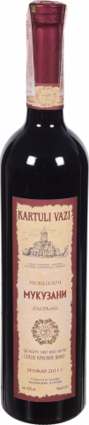 Вино Картулі Вазі Мукузані 0,75 л сух. червон.