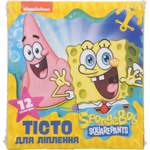 Набір д/творчості Тісто д/ліплення SpongeBob SquarePants 12 шт. 122728