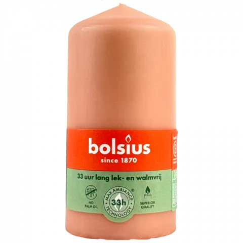 Свіча Bolsius 120/58 рожева 33 год. арт. 103614397004