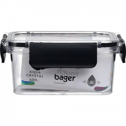 Контейнер з кришкою на клямках 400 мл Crystal BG-662 TM Bager пл. (Туреччина) БИ629