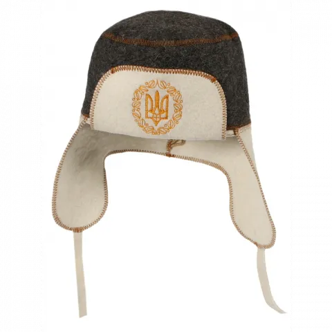 SaunaPro Шапка для сауни ВУШАНКА (комбінована повсть) А-093