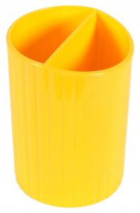 Підставка-склянка д/ручок жовт. пластик СТРП-02 желт.