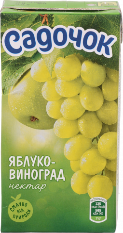 Нектар Садочок 0,5 л Виноград Яблуко зел.